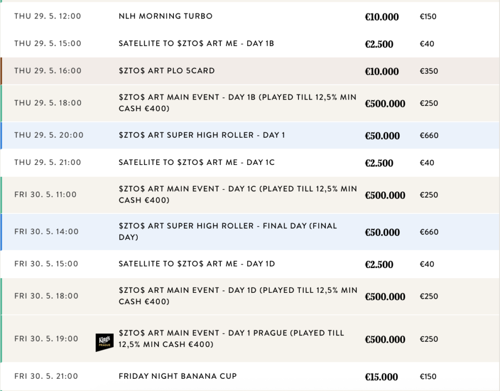 ZTO Art Festival Tournament Schedule‌ - Image 2