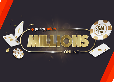 PartyPoker MILLIONS Online 2025 startet mit über $5 Millionen Garantie!