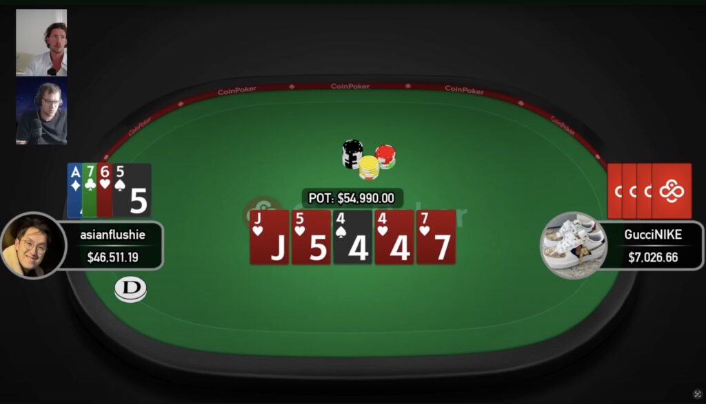 Ind der PLO High Stakes Analyse - Bjorn "AsianFlushie" Li vs. "GucciMIKE"