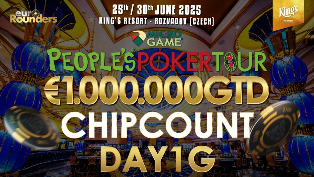 PPTour Main Event Day 1G Chipcount