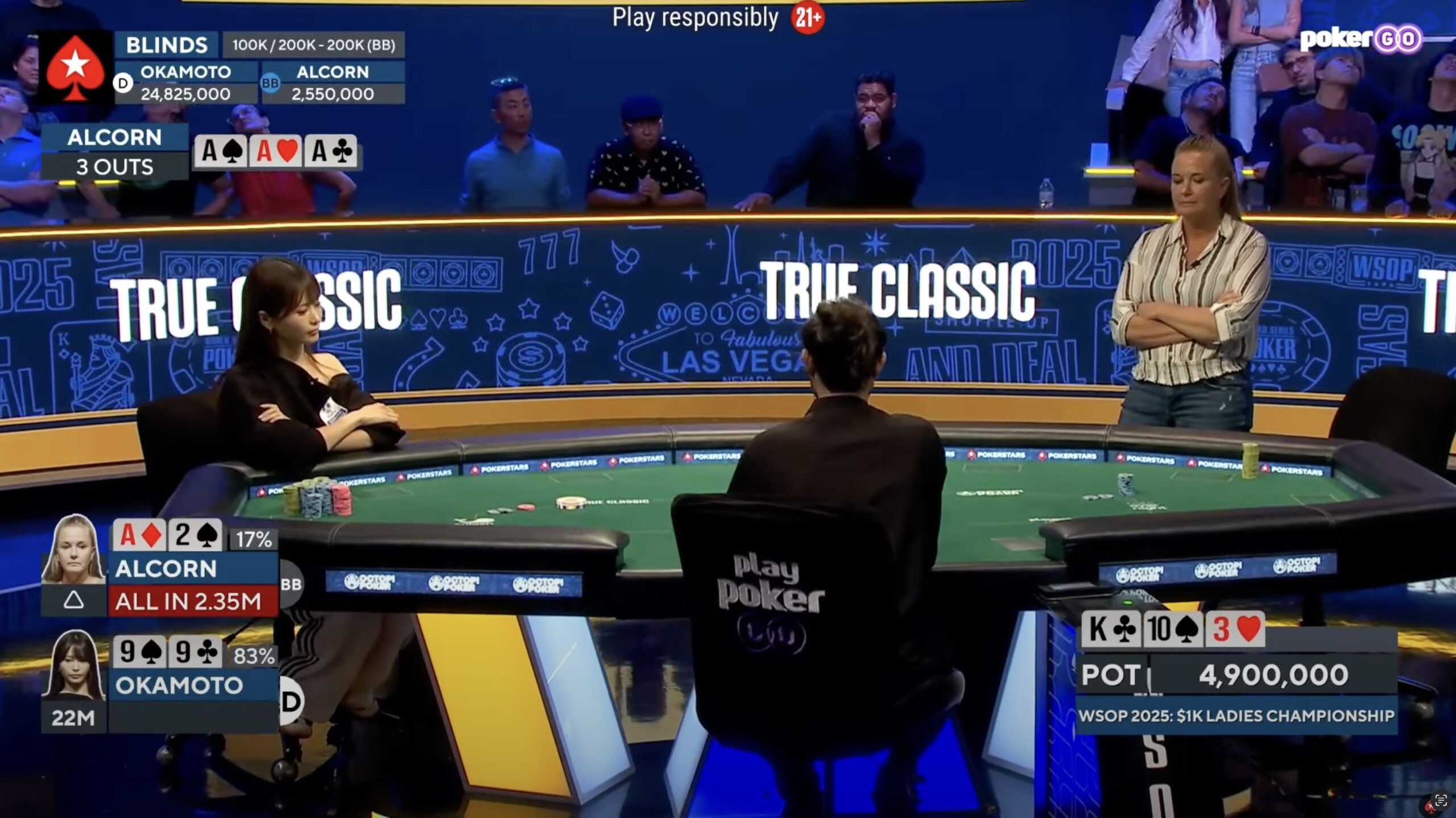 WSOP $1000 Ladies Championship Final Hand