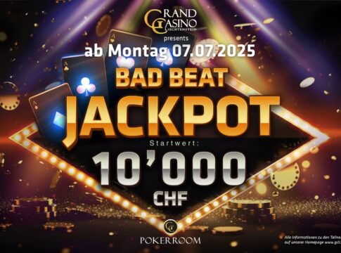 CHF 10.000 Bad Beat Jackpot ab Montag im Grand Casino Liechtenstein!