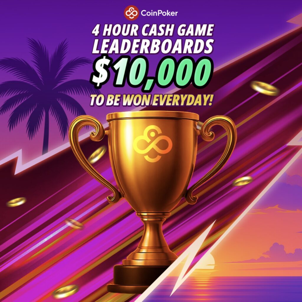 4 Hour Cash Game Leaderboard