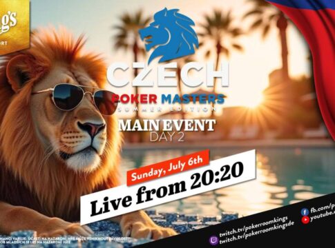 Sonntag ab 20:20 Uhr – Tag 2 des €150 Czech Poker Masters NLH Main Event!