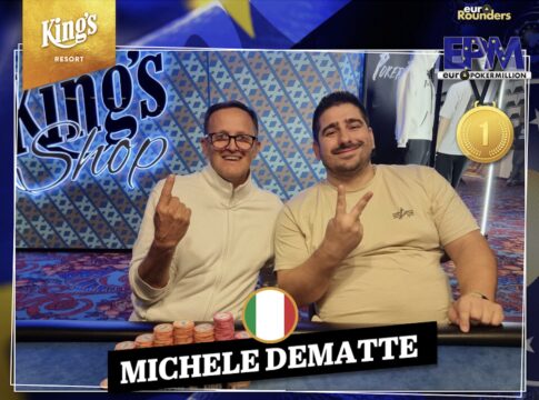 EPM €2Million Turbo Pot Limit Omaha Sieger (Even Deal): (v.l.n.r.) Michele Dematte (ITA), Krasimir Krastev (BUL)
