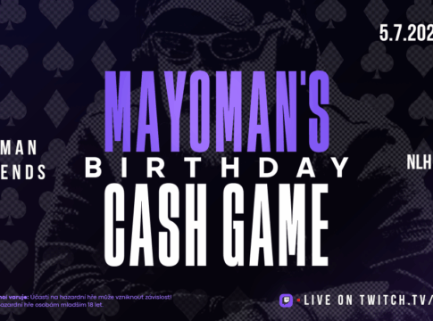Samstag ab 20:00 Uhr – Mayoman’s Birthday Cash Game €2/€5 NLH aus dem GCA Pokerroom!