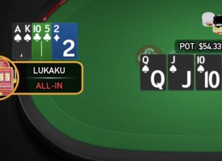 LUKAKU mit dem Royal Flush auf CoinPoker
