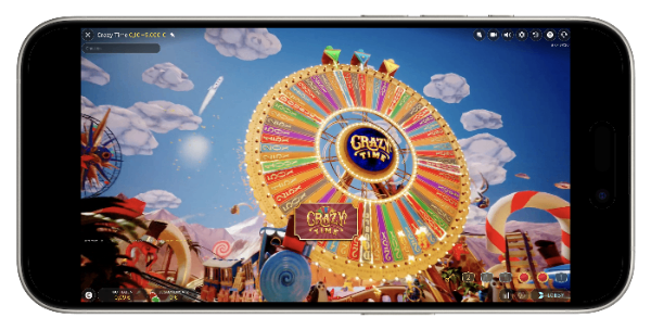 Glücksrad Live Spiel: Crazy Time