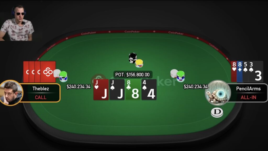 CoinPoker High Stakes - 637268 Pot - TheBlez vs. PencilArms