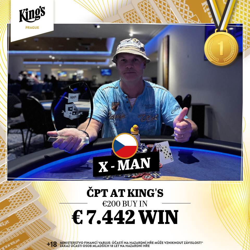 CPT Ceska Pokerova Tour Sieger: X - Man (CZE)