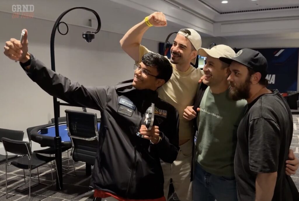 EPT Barcelona €25.00 NL Hold'em Sieger Samuel Mullur und seine Rail