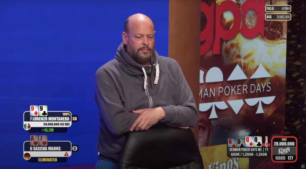 German Poker Days Main Event - Sascha Manns