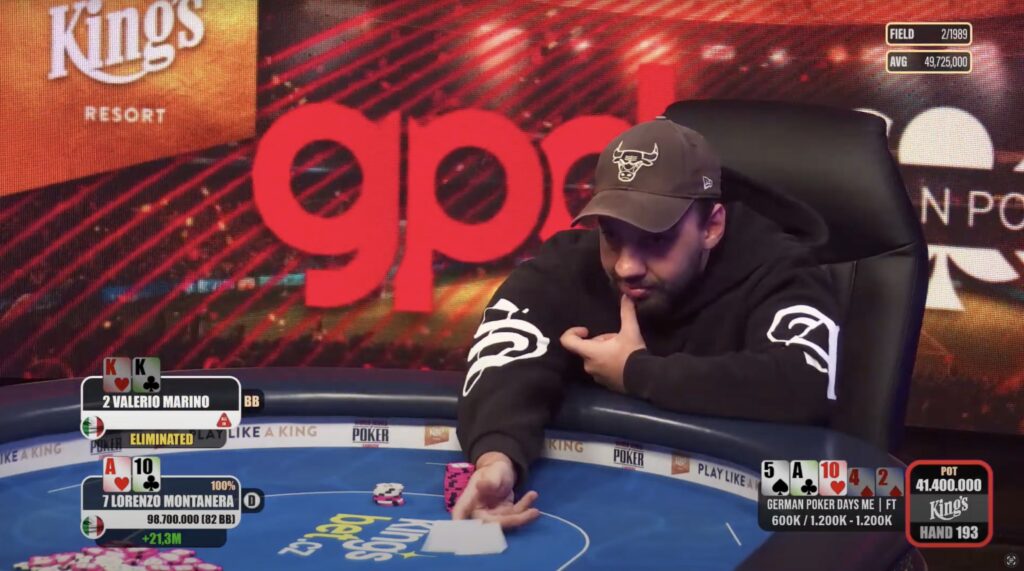 German Poker Days Main Event - Valerio Marino