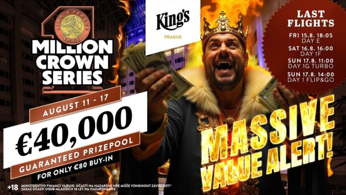 Million Crown Series - Value Alert - Overlay Kings Casino Prague
