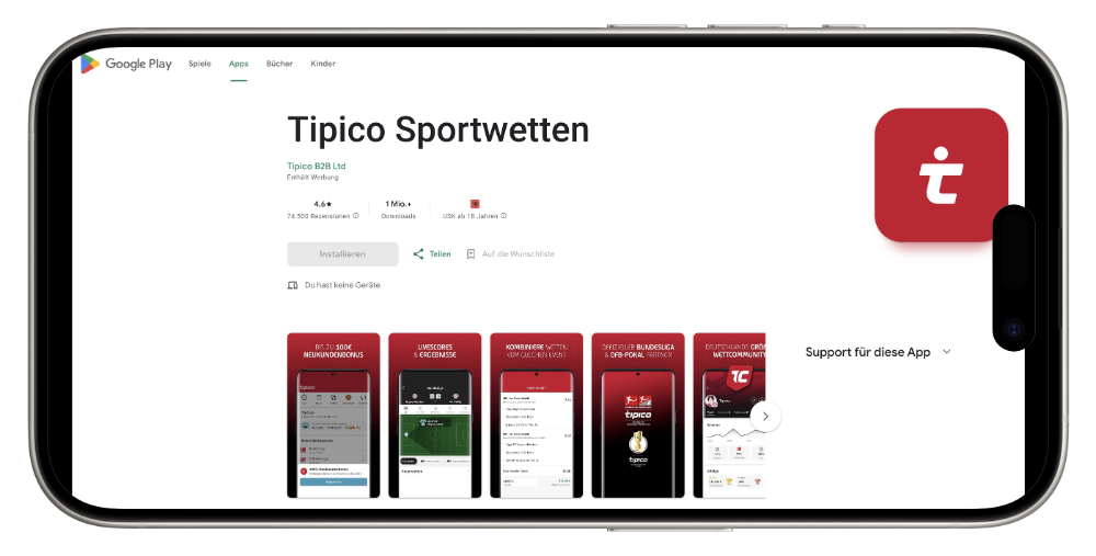 Tipico Sportwetten App