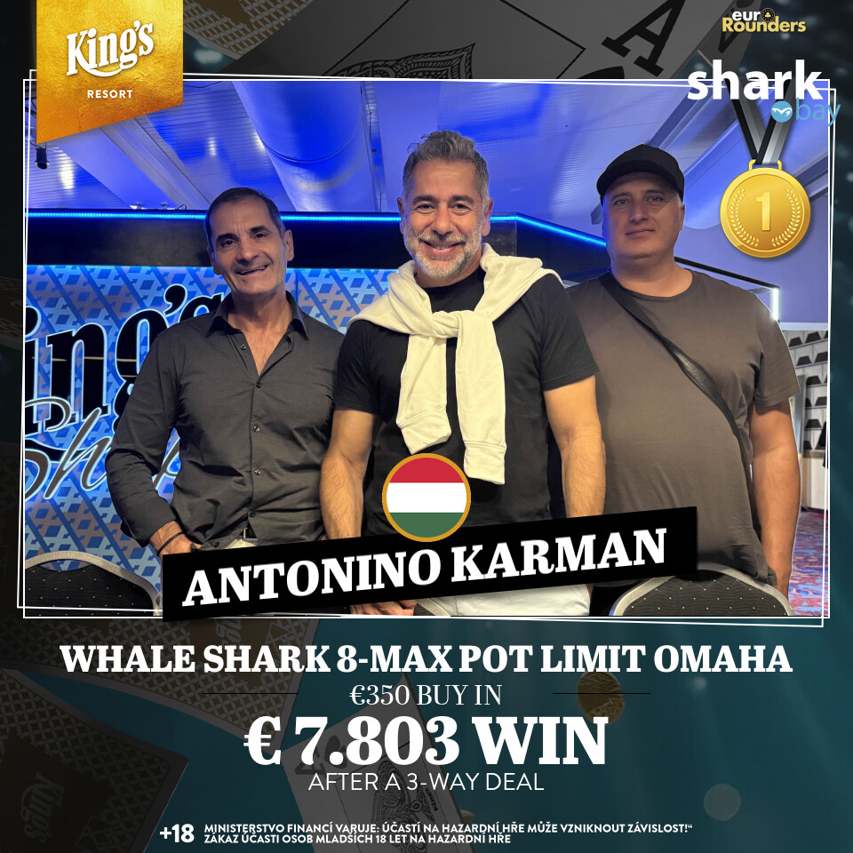 Die 3 Dealmaker im Whale Shark 8-Max Pot Limit Omaha: Antonio Karman, Binak Sinanaj, George Can
