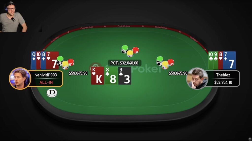 CoinPoker High Stakes - Theblez vs. venividi1993