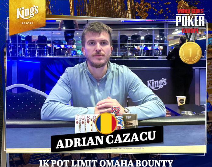 1k Pot Limit Omaha Bounty Sieger: Adrian Cazacu (ROU)
