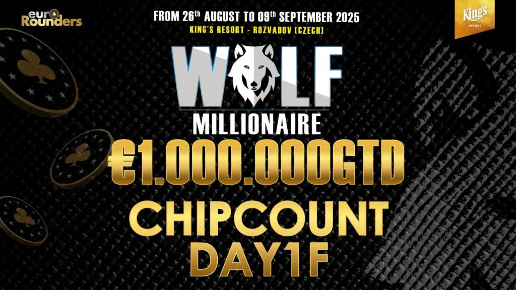 WOLF Millionaire Main Event Chipcount Day 1F