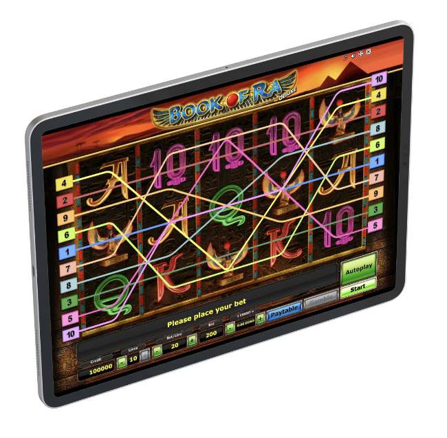 Book of Ra in einer App