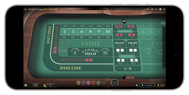 Craps im Online Casino