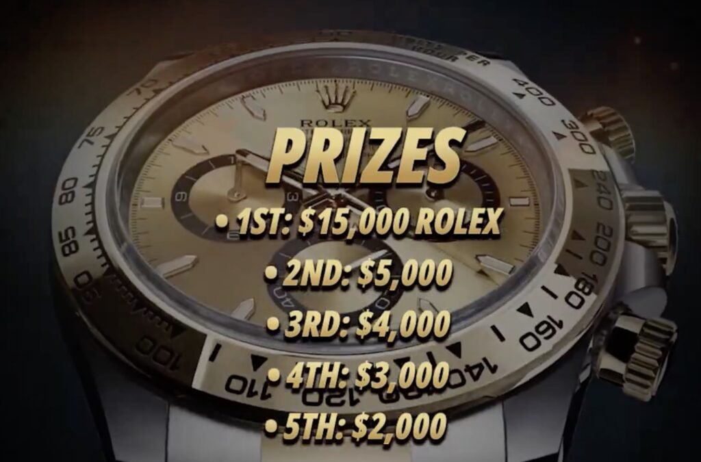 PLO CGWC CoinPoker PLO Cash Game World Championship - PRIZES Rolex