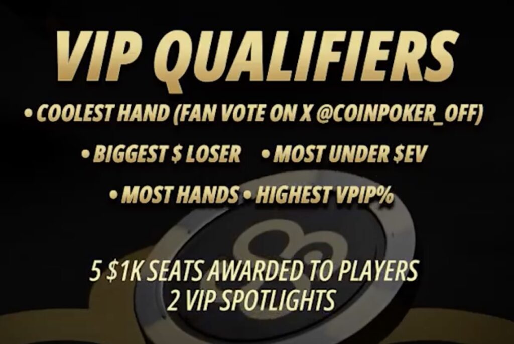 PLO CGWC CoinPoker PLO Cash Game World Championship - VIP QUALIFIERS