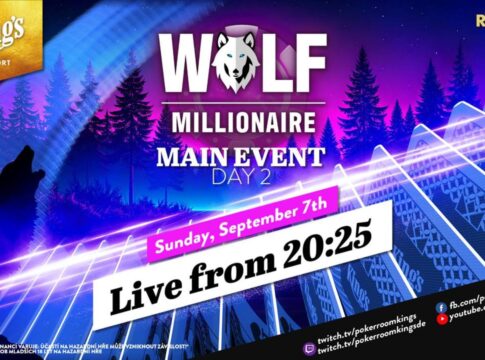 Sonntag ab 20:25 Uhr – Tag 2 des €350 WOLF Millionaire NLH Main Events!