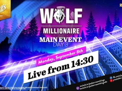 Montag ab 14:30 Uhr – Tag 3 des €350 WOLF Millionaire NLH Main Events!
