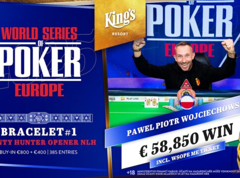 WSOPE Event #1 – Wojciechowski holt sich das erste Bracelet und €58.850!