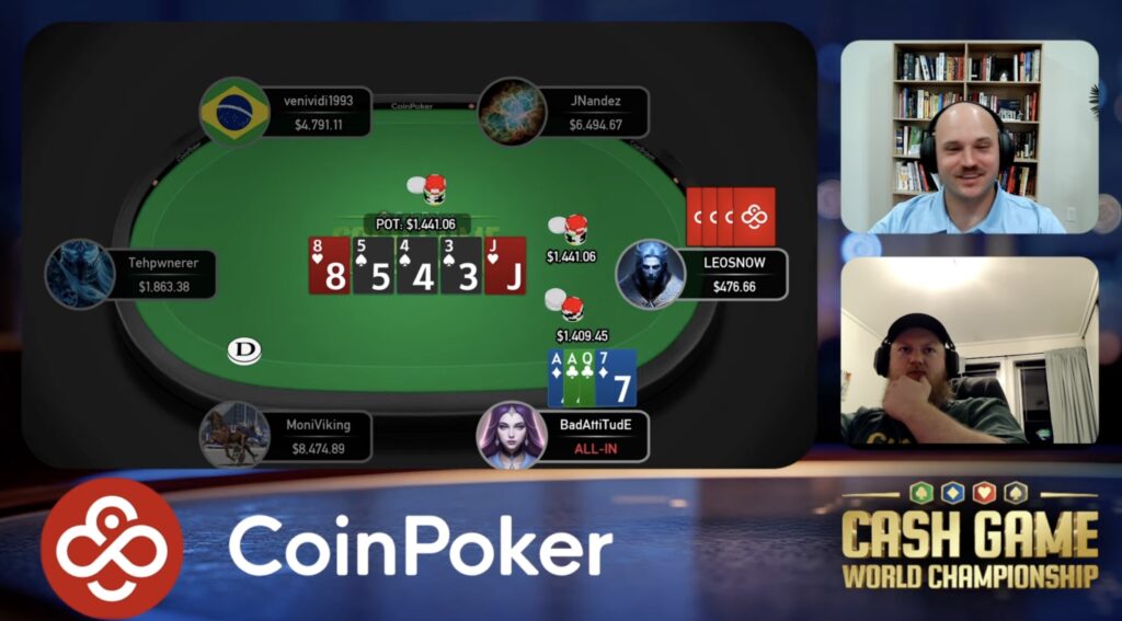 CoinPoker PLO CGWC Day 5 - BadAttiTudE vs. LEOSNOW