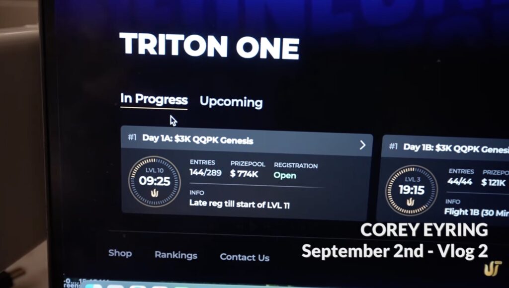 Corey Eyring max late Registration Triton One