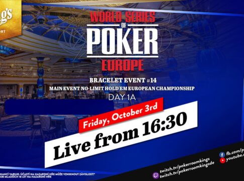 Freitag ab 16:30 Uhr – Tag 1a des €10.350 WSOPE NLH Main Event #14!
