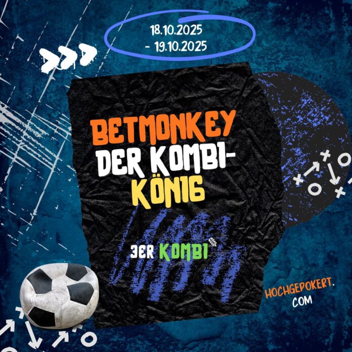 Fußball Instagram Post im Grunge-Stil in Blau Schwarz Weiss