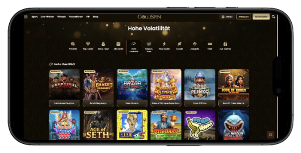 GoldSpin hohe volatilität