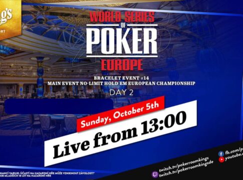 Sonntag ab 13:00 Uhr – Tag 2 des €10.350 WSOPE NLH Main Event #14!