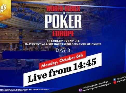 Montag ab 14:45 Uhr – Tag 3 des €10.350 WSOPE NLH Main Event #14!