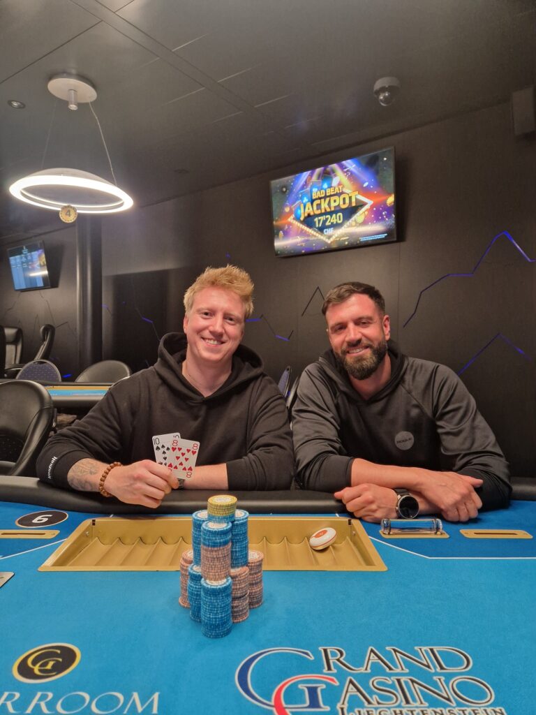 2 der 3 Sieger im Turbo Progressive Bounty: (v.l.n.r.) Alexander Negele (GER), "Donnie" (SUI)