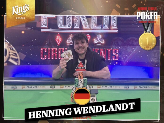 ScreWSOPC Mystery Bounty NLH Sieger: Henning Wendlandt (GER) - CROPenshot WSOPC Mystery Bounty NLH Sieger: Henning Wendlandt (GER)