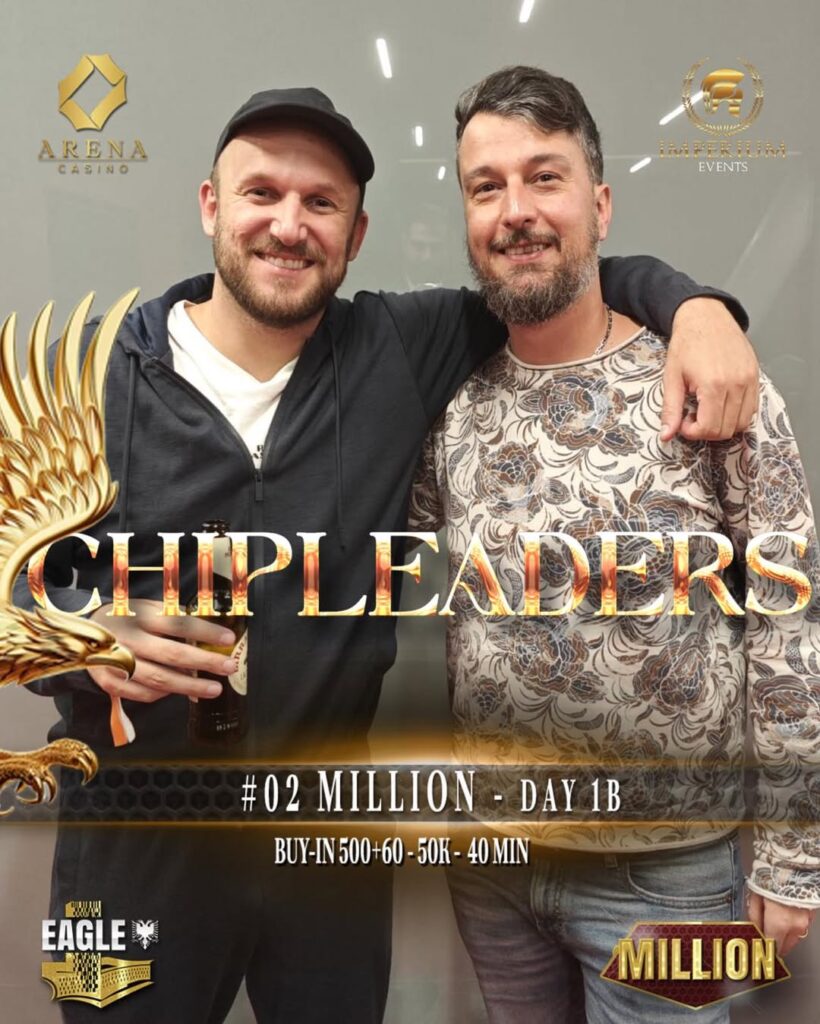 2 von 3 MILLION Chipleaders - Simone Gatto, Jan Bendik, Stefan Cupic