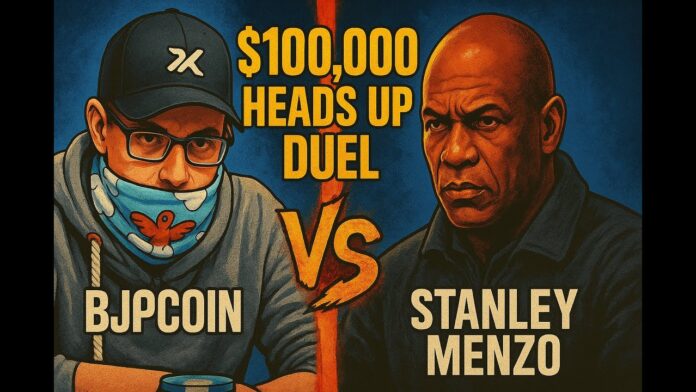 Bobby James Poker BJPCoin vs Stanley Menzo stanleymenzo NL100000 HU4Rollz - YouTube Video 2