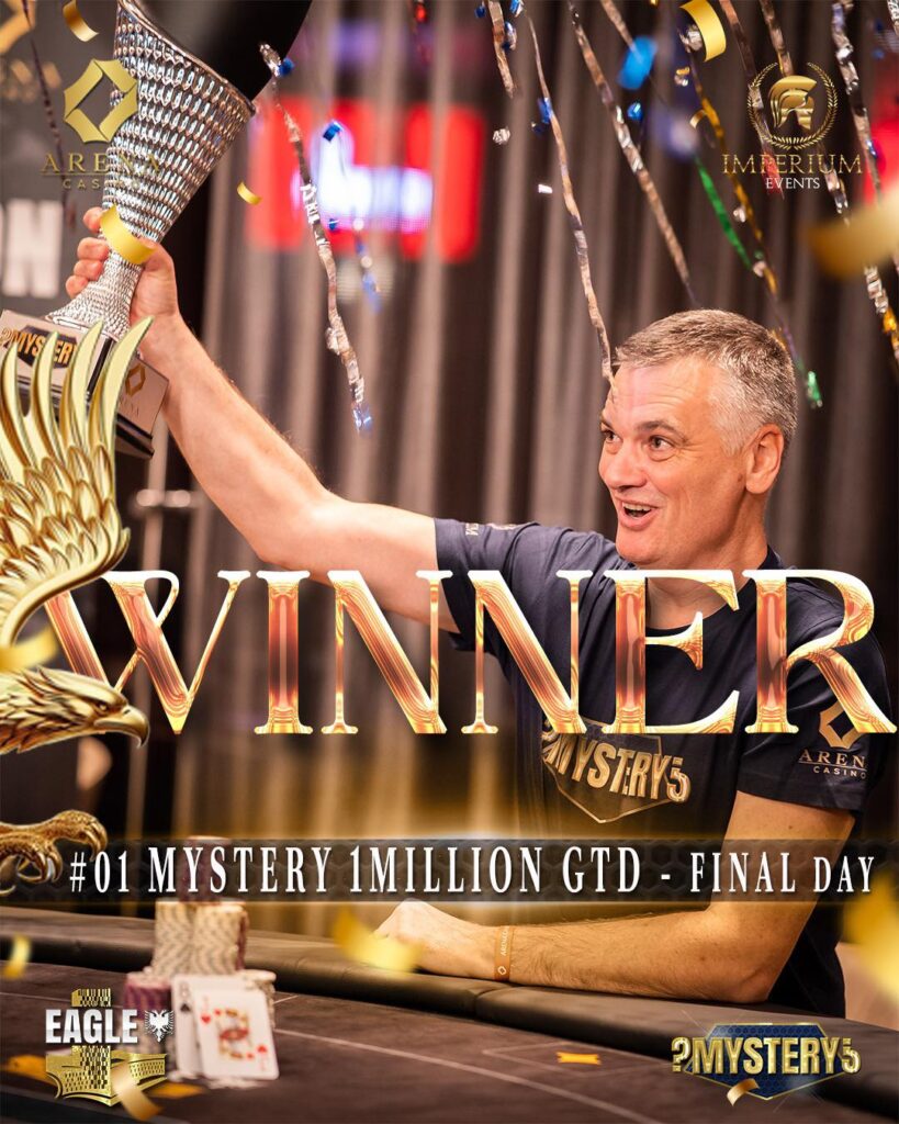 Gewinnt die MYSTERY 1MILLION und €100.000 Siegprämie: Ciprian Nanu (ROU)
