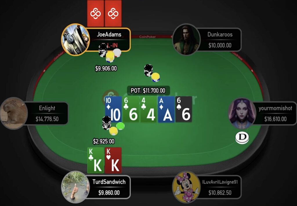 COINPOKER HS CGWC High Stakes Cash Game World Championship Video 3 - JoeAdams vs. TurdSandwich