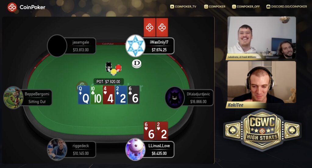 COINPOKER HS CGWC High Stakes Cash Game World Championship Video 3 - LLinusLL0ve vs. IWasOnly17