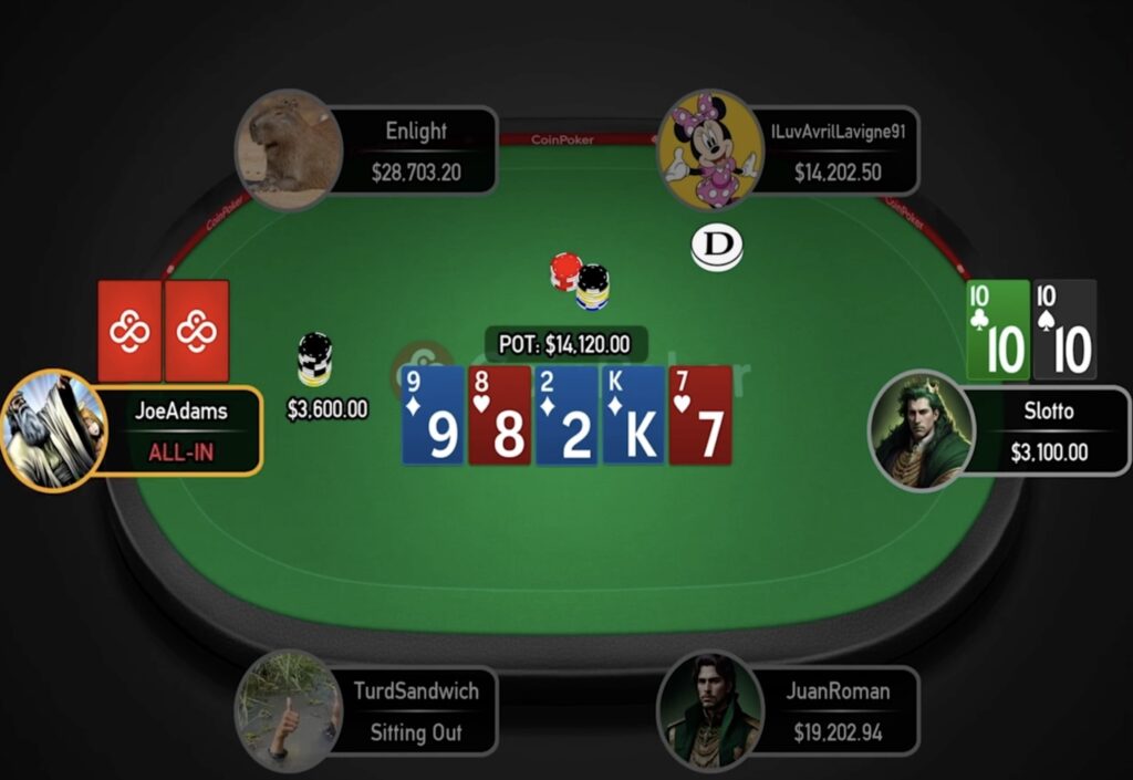 COINPOKER HS CGWC High Stakes Cash Game World Championship Video 3 - Slotto vs. JoeAdams
