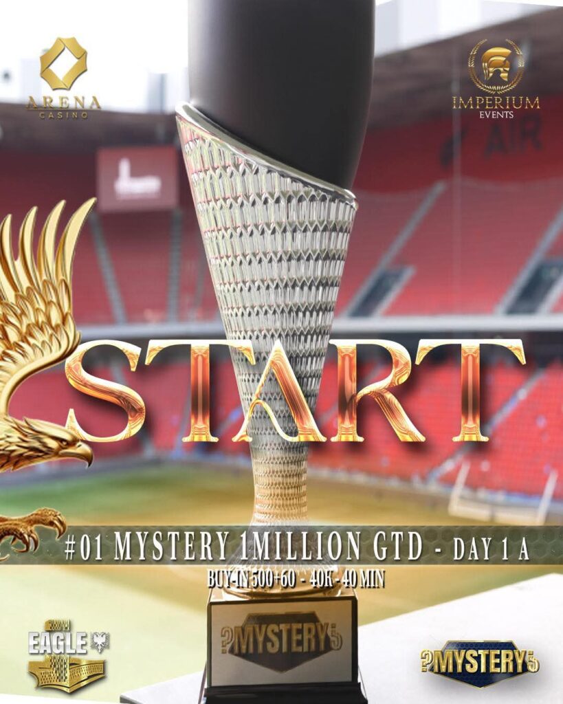 EaglePoker Arena Casino Tirana - MYSTERY 1MILLION - Day 1a START