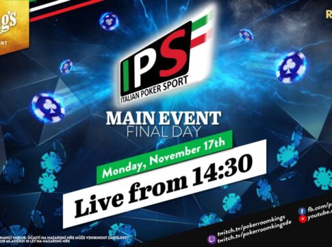 Montag ab 14:30 Uhr – Finaltag des €380 Italian Poker Sport (IPS) Main Event!