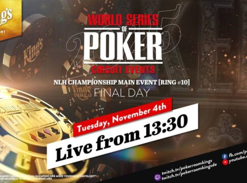 Dienstag ab 13:30 Uhr – Finaltag des €1.500 WSOPC NLH Main Event #10 aus dem King’s!