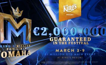 Das King’s Million PLO Festival garantiert €2.000.000!