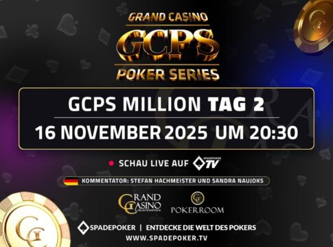 Sonntag ab 20:50 Uhr – Livestream vom Tag 2 der CHF 1.100 GCPS Million Liechtenstein!